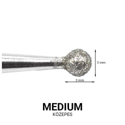 Диамантена фреза Tопче – Large Ball 3mm – Medium