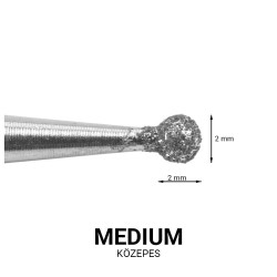 Диамантена фреза Топче – Small Ball 2mm – Medium