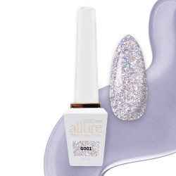 Allure G001 – Сребрист брокат – 10 ml