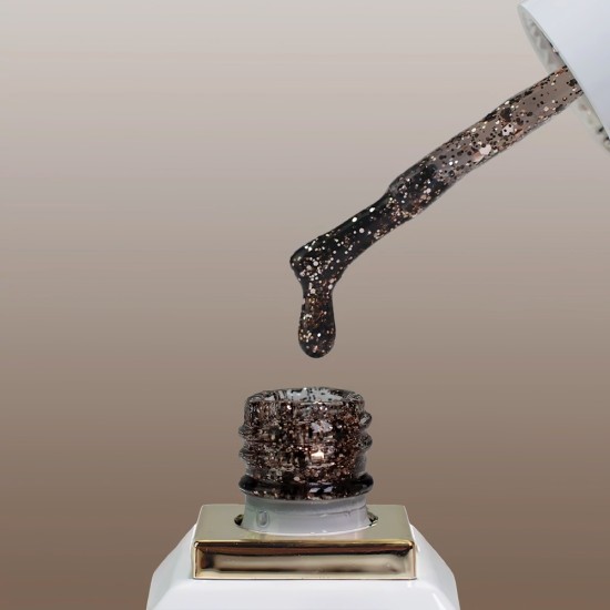 Allure G120 – Черно-златист Брокат – 10 ml