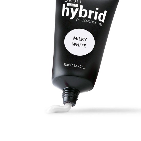 Hybrid PolyAcryl Gel Milky White – Полигел за изграждане – 50ml