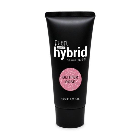 Hybrid PolyAcryl Gel Glitter Rose – Полигел за изграждане – 50ml