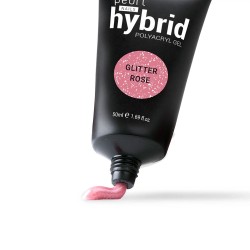 Hybrid PolyAcryl Gel Glitter Rose – Полигел за изграждане – 50ml