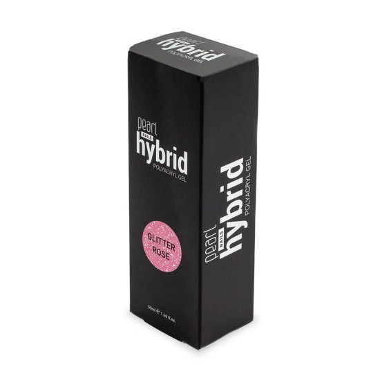 Hybrid PolyAcryl Gel Glitter Rose – Полигел за изграждане – 50ml