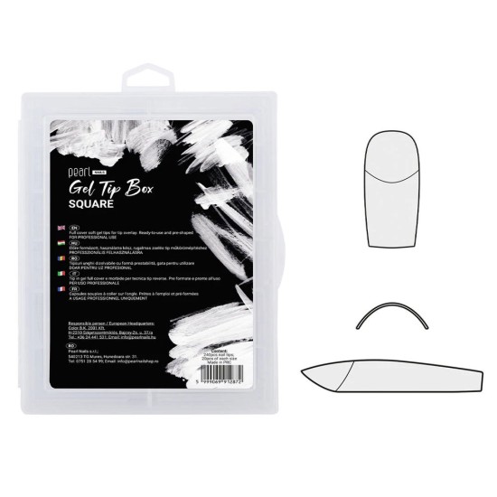 Гел типси Квадрат – Gel Tip Box – 240 бр