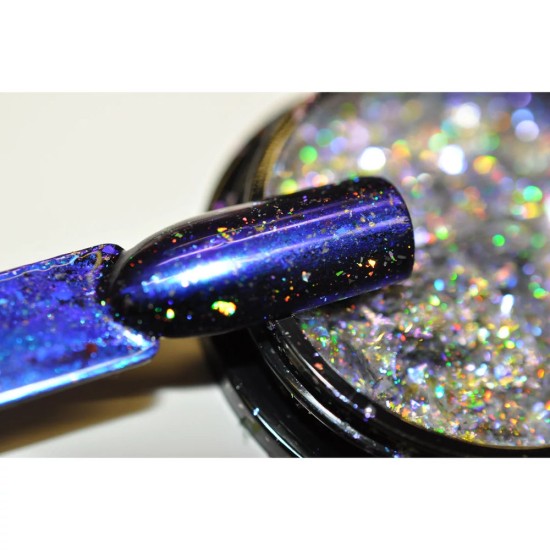 Galaxy Metal Flakes Blue – Люспи за декорация на нокти