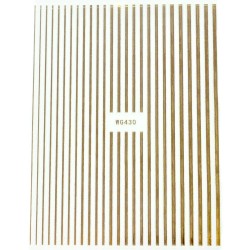 Самозалепващи стикери за нокти – WG430 Gold