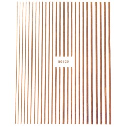Самозалепващи стикери за нокти – WG430 Rose Gold
