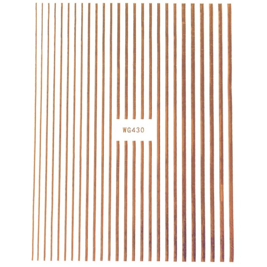 Самозалепващи стикери за нокти – WG430 Rose Gold